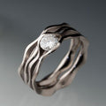 Vintage Layered Zirconia Silver Ring