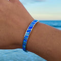 Blue Opal Bracelet in Silver
