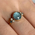 Vintage Rounded Blue Stone Ring