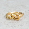 Vintage Knotted Celestial Gold Ring