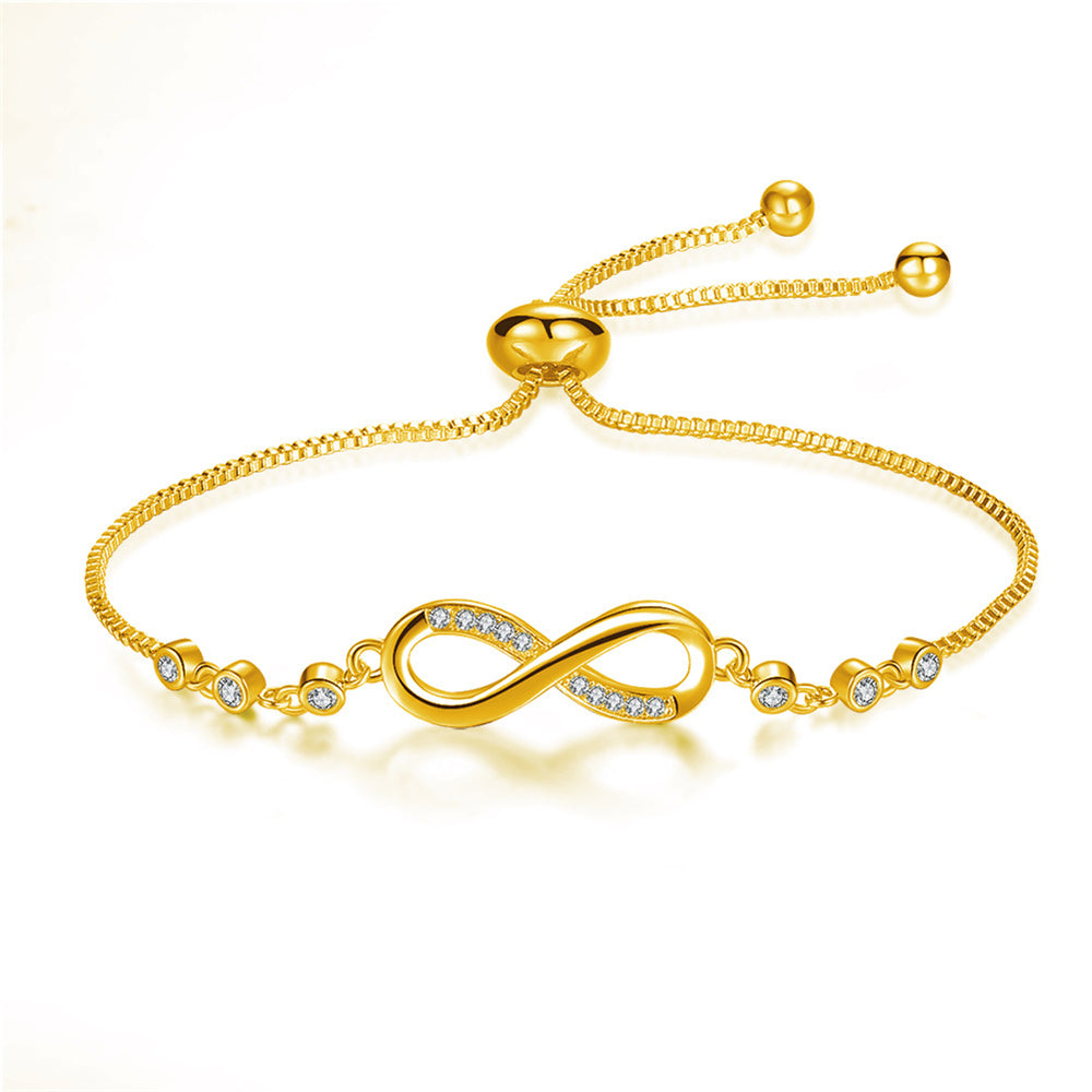 Infinity Chain Bracelet in Silver