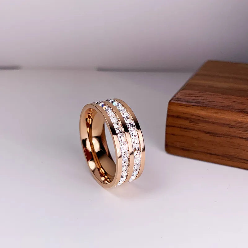Inlaid Zirconia Ring