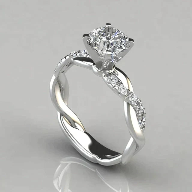 Delysia Two-Tone Zirconia Ring