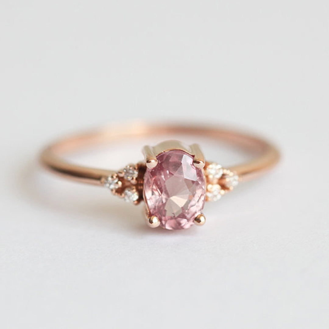 Gold Quartz Ring