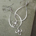 Vintage Dangling Silver Earrings