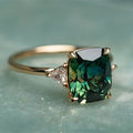 Square Emerald Ring in Gold