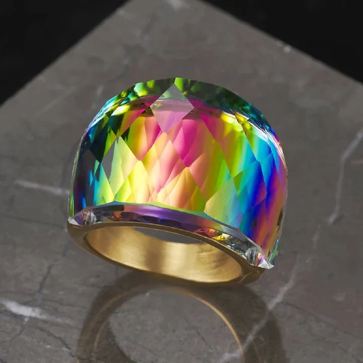 Colorful Chromatic Gold Ring