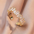 Inlaid Crystal Elegant Ring