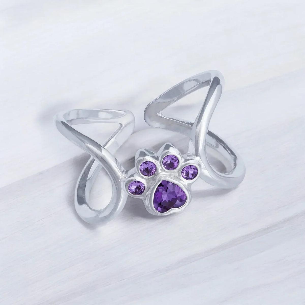 Infinite Love Paw Ring