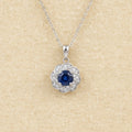 Natural Kyanite Pendant Necklace in Sterling Silver