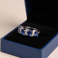 Natural Blue Kyanite Ring in Sterling Silver