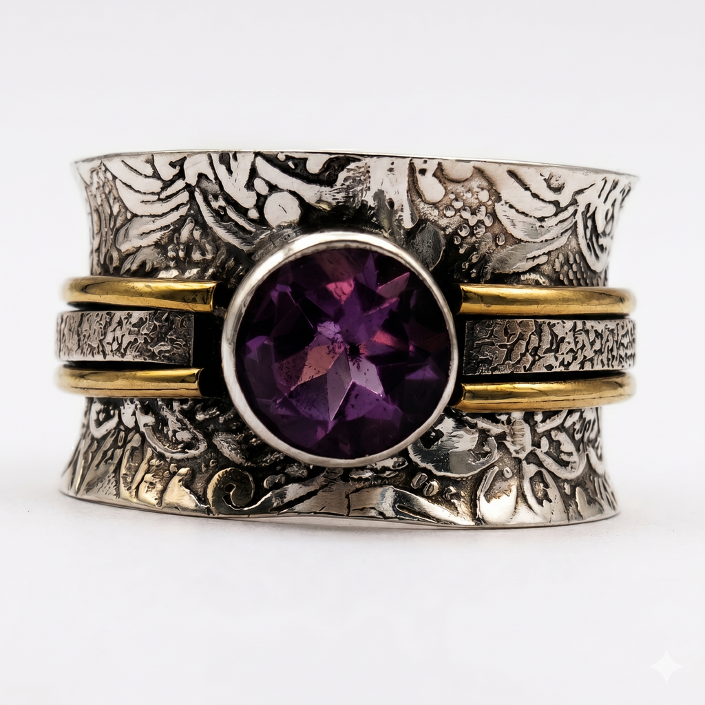 Bohemian Crystal Meditation Ring