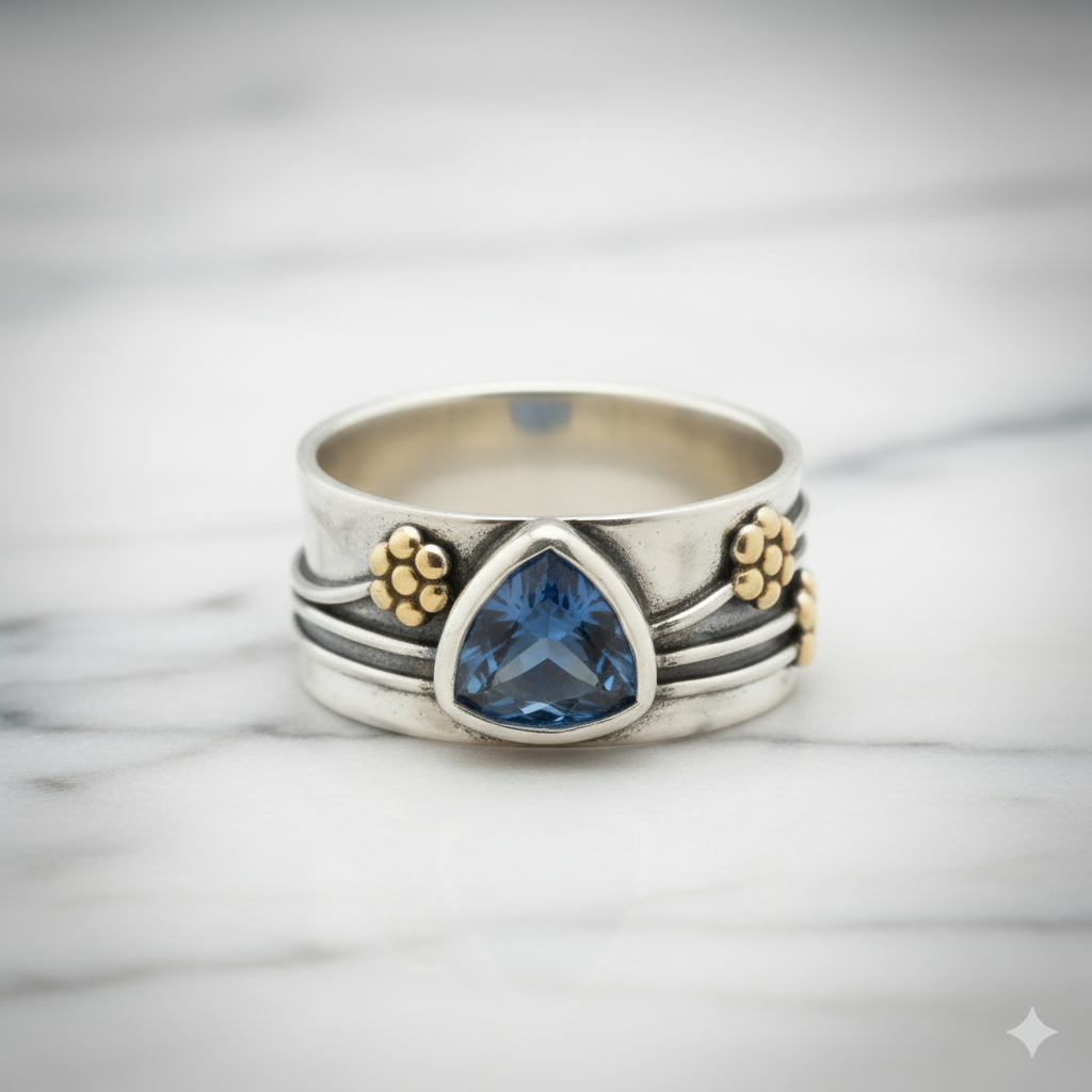 Bohemian Gemstone Meditation Ring