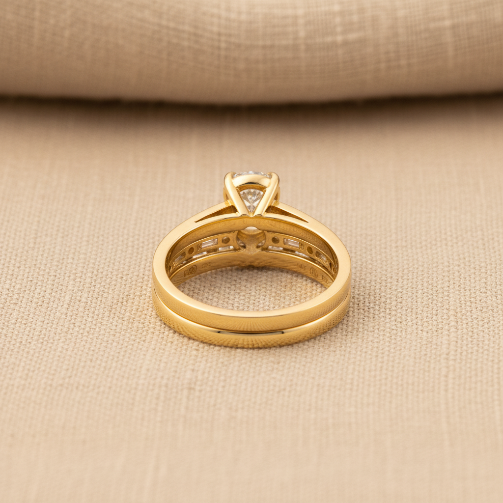 Vintage Stacking Ring Set in Gold