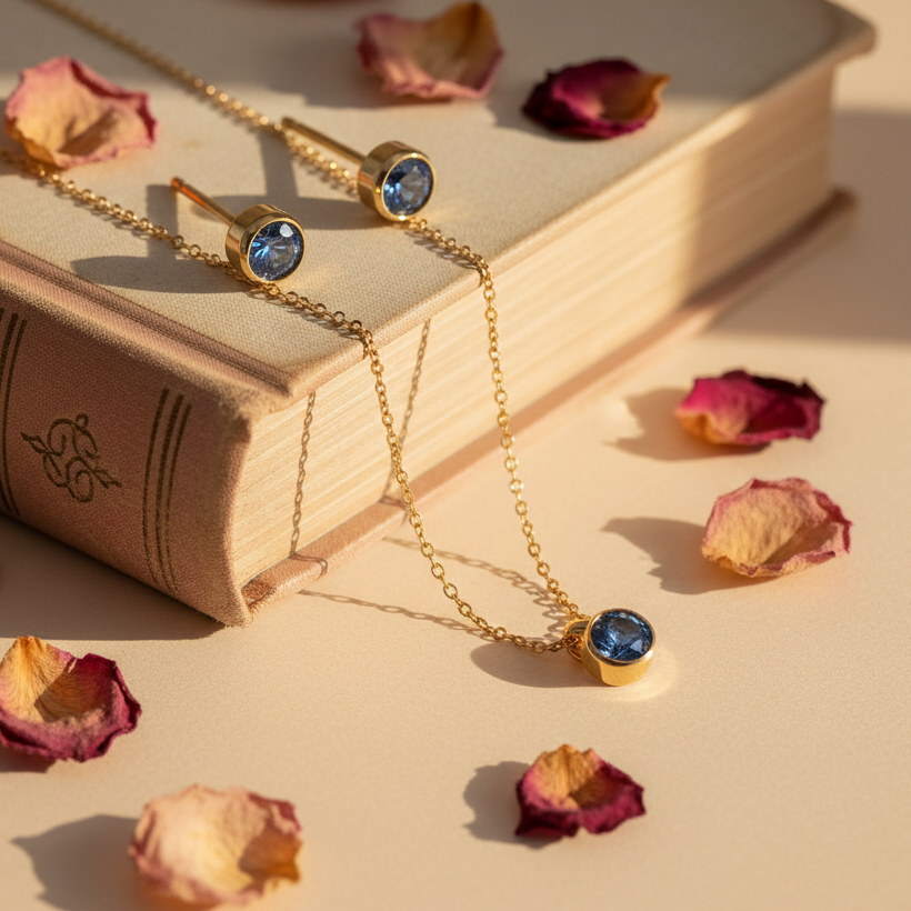 Montana Sapphire Birthstone Studs