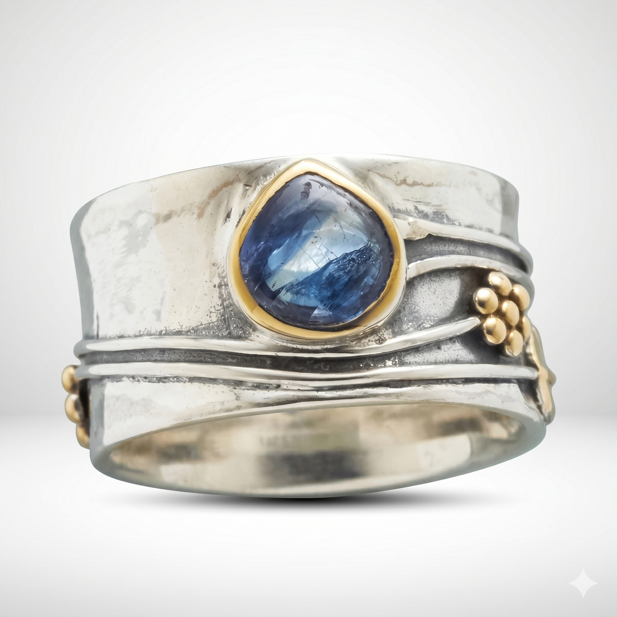 Bohemian Gemstone Meditation Ring