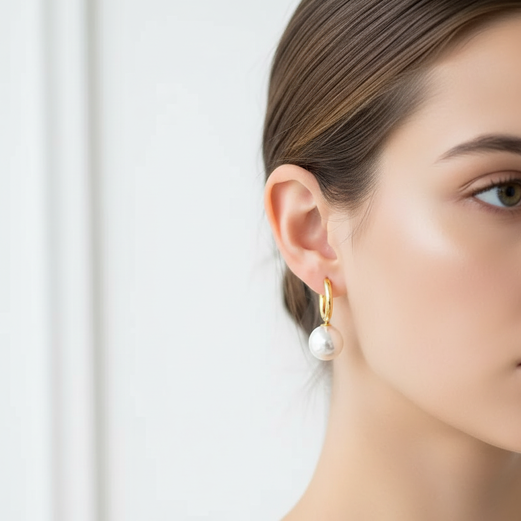 Gold Bead Earrings