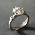 Vintage Elegant Bright Silver Ring