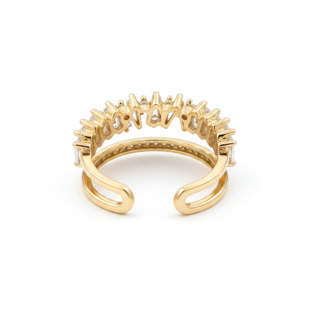Crown Ring with Zirconia