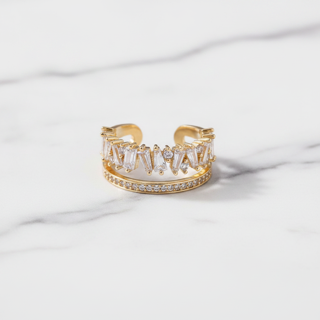 Crown Ring with Zirconia