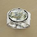 Vintage Green Silvered Ring