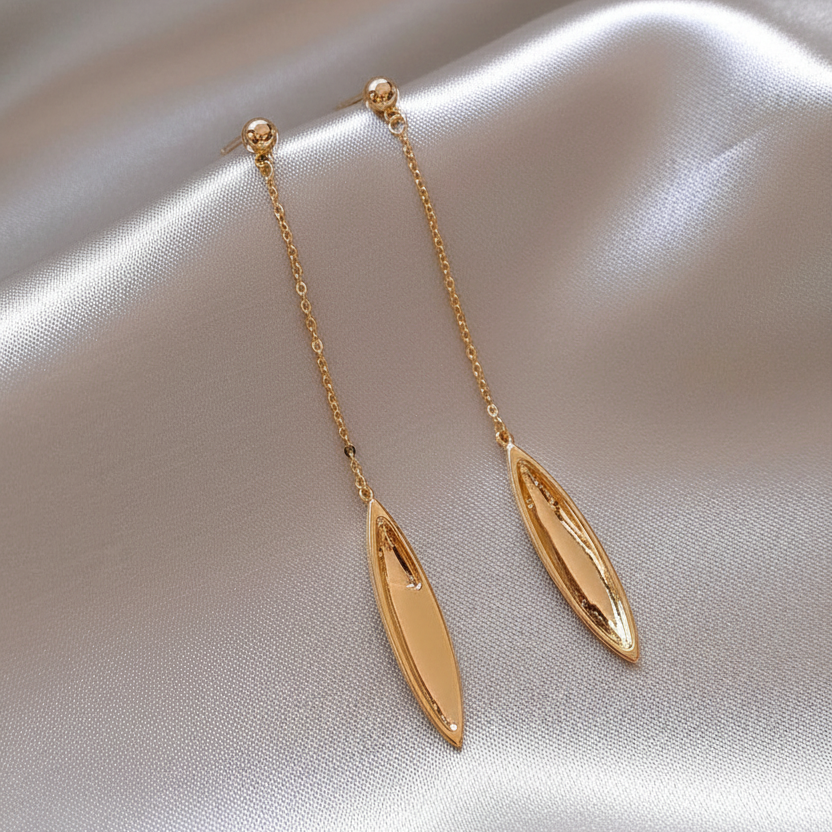 Black Gold-Plated Earrings