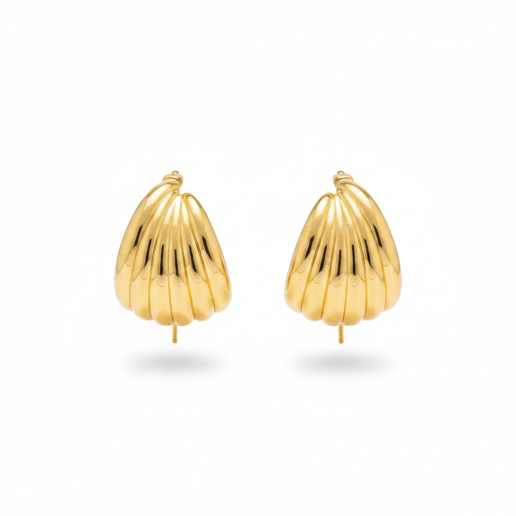 Gold Circle Earrings