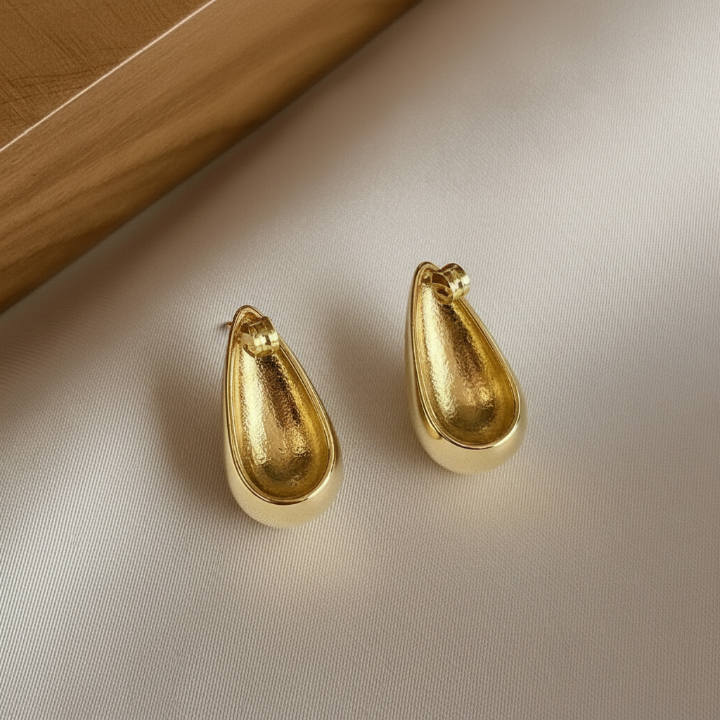 Golden Drop Earrings