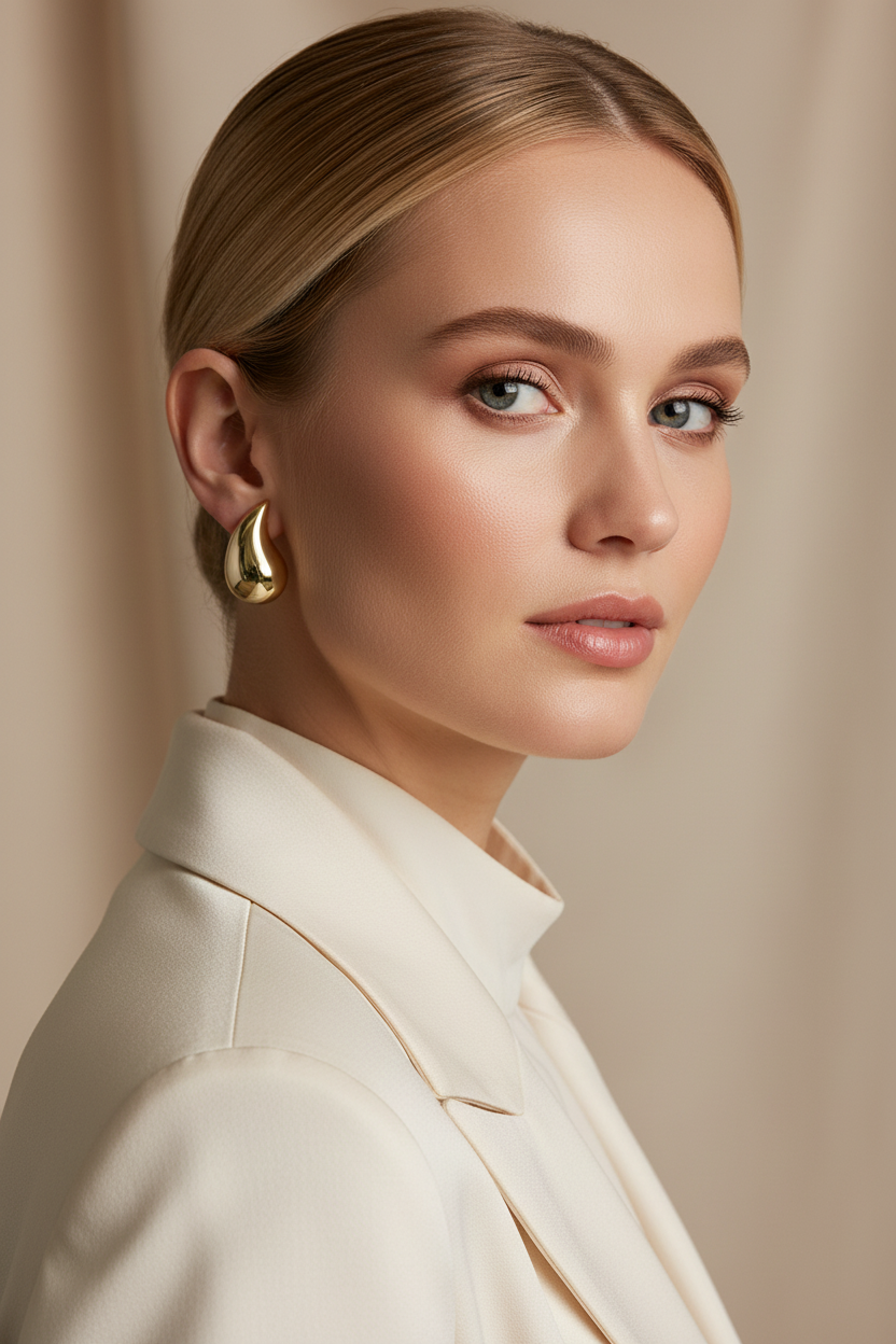Golden Drop Earrings