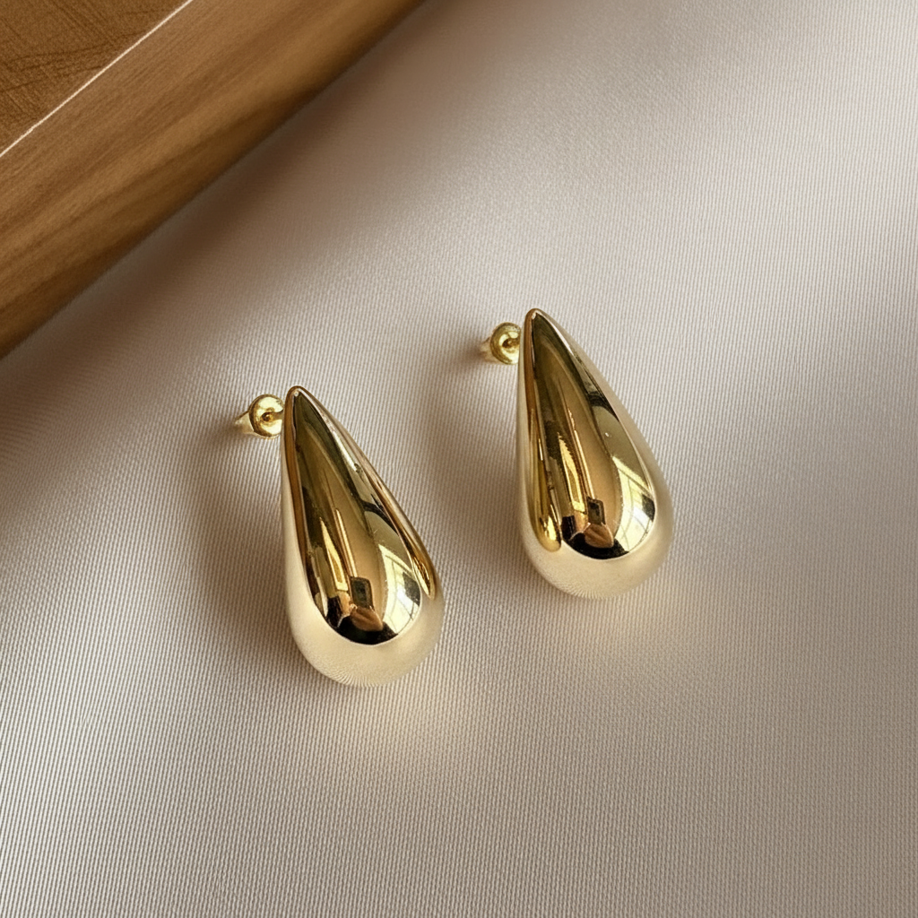 Golden Drop Earrings