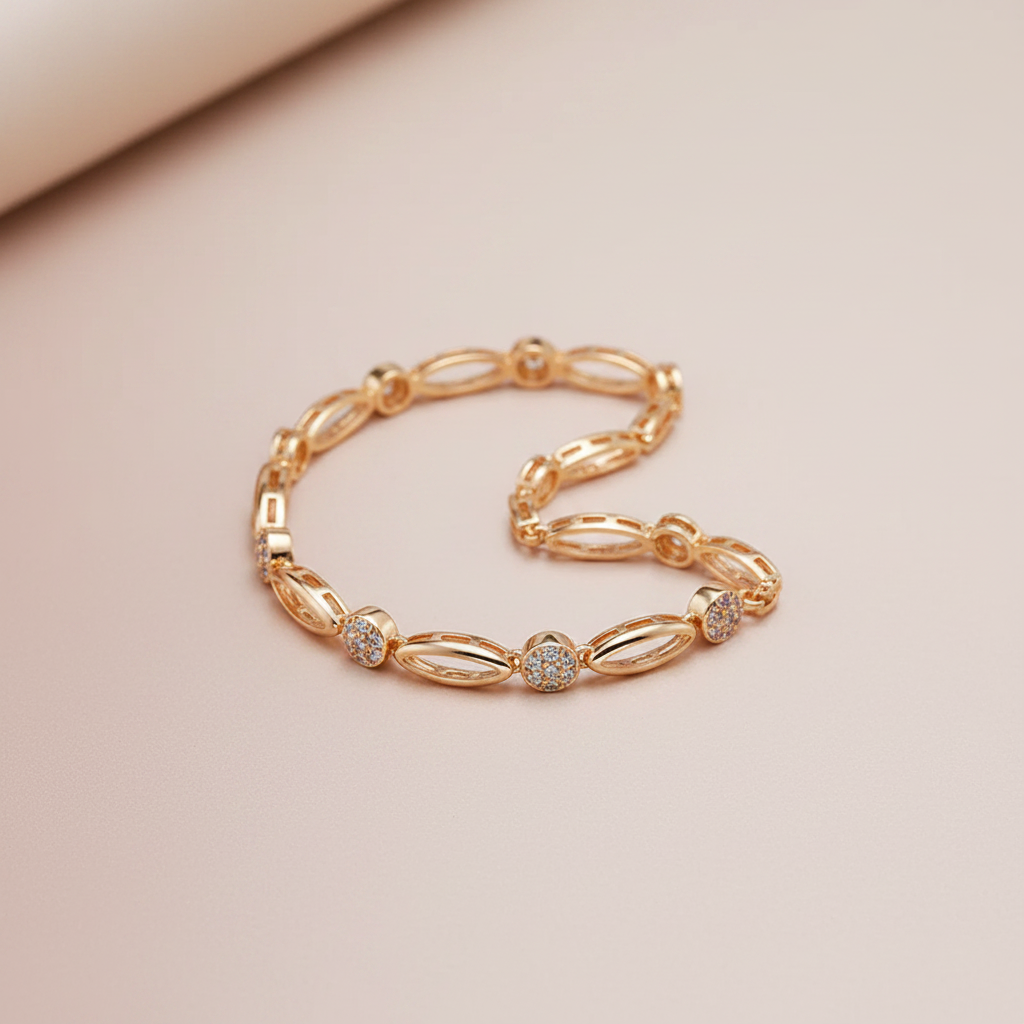 Golden Zirconia Bracelet