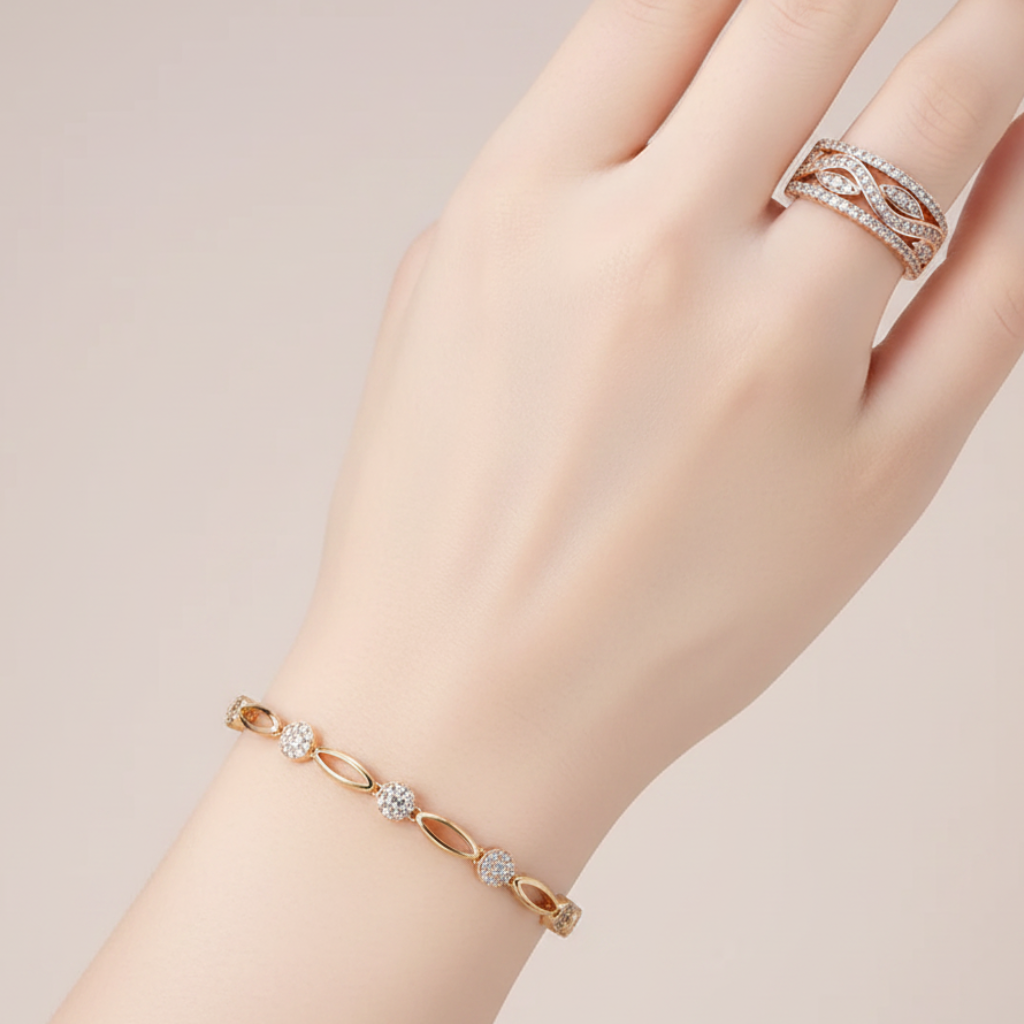Golden Zirconia Bracelet
