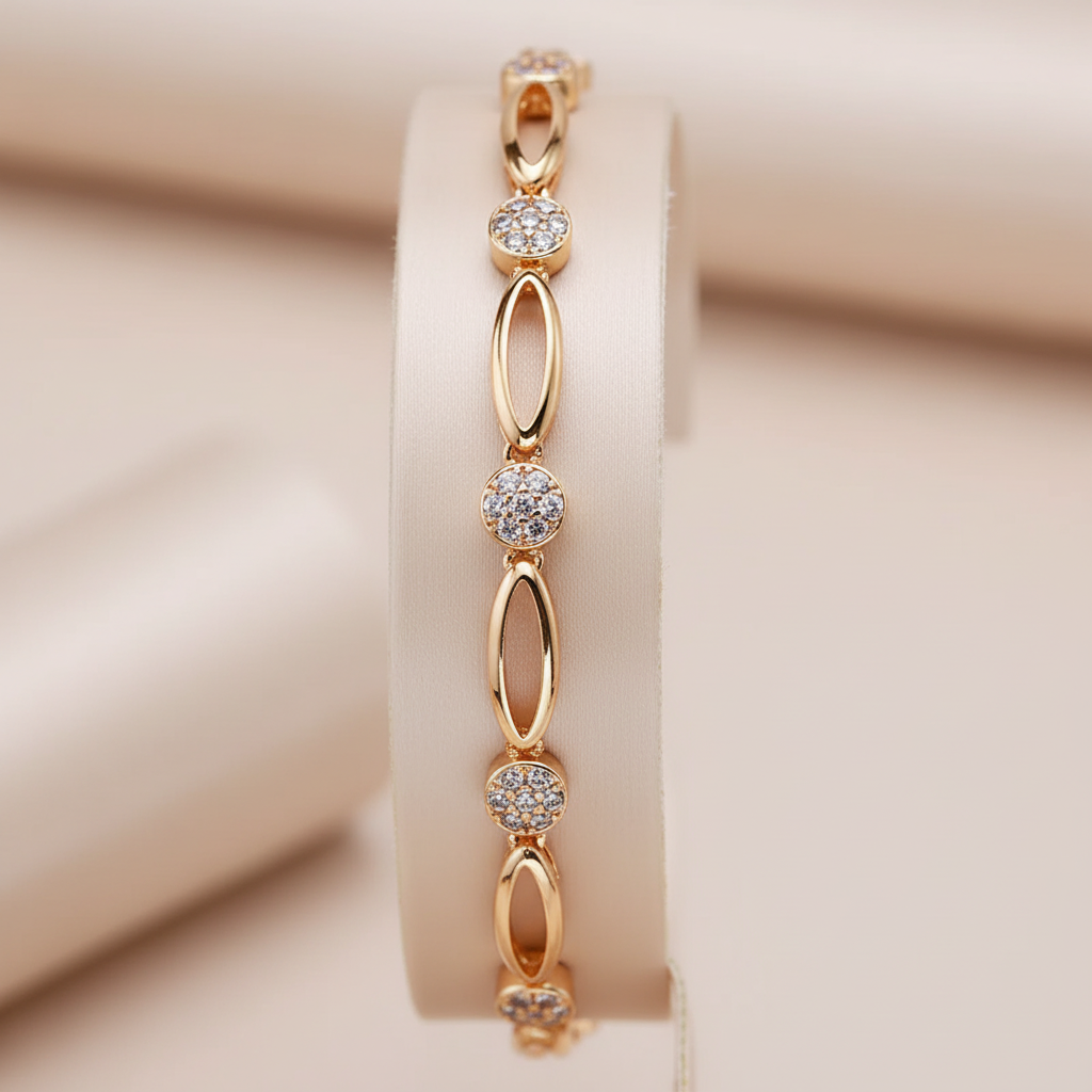 Golden Zirconia Bracelet