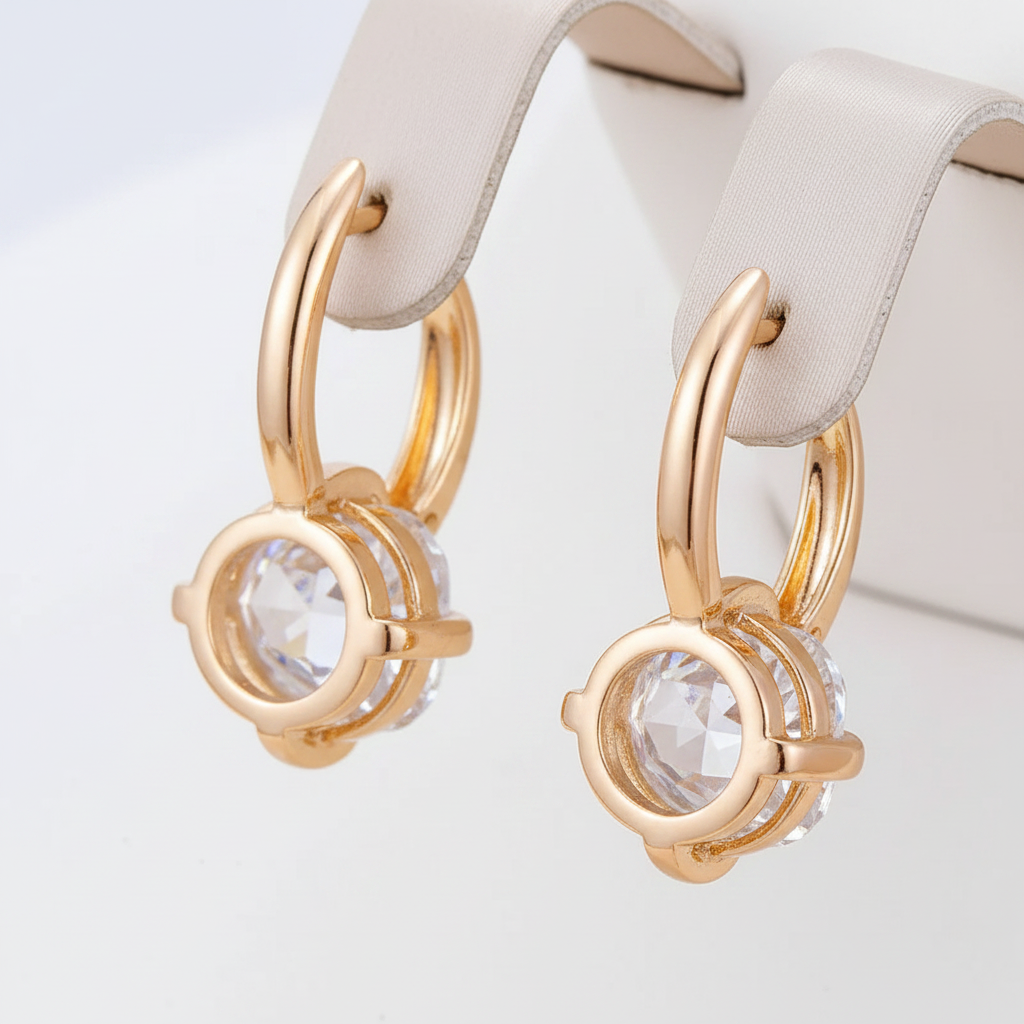 White Zirconia Earrings