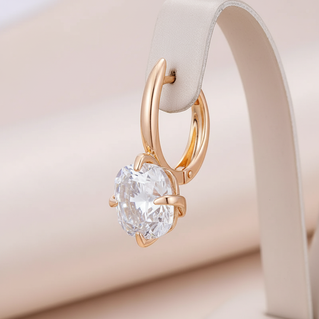 White Zirconia Earrings