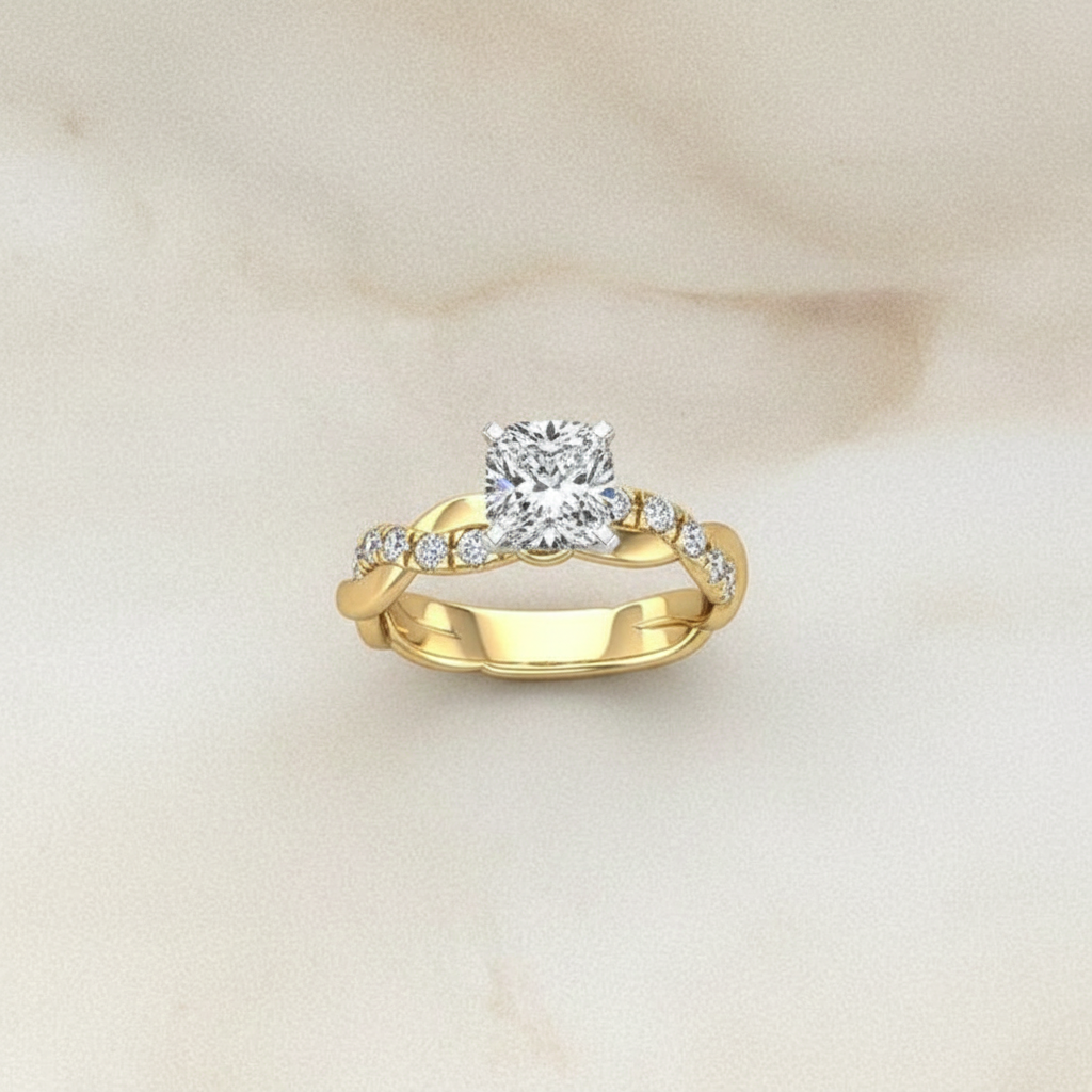 Delysia Two-Tone Zirconia Ring