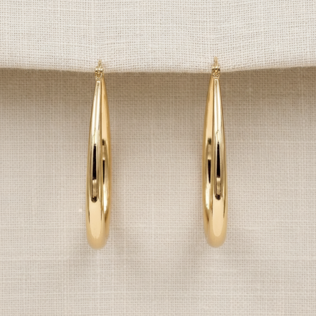 Vintage Gold Hoop Earrings