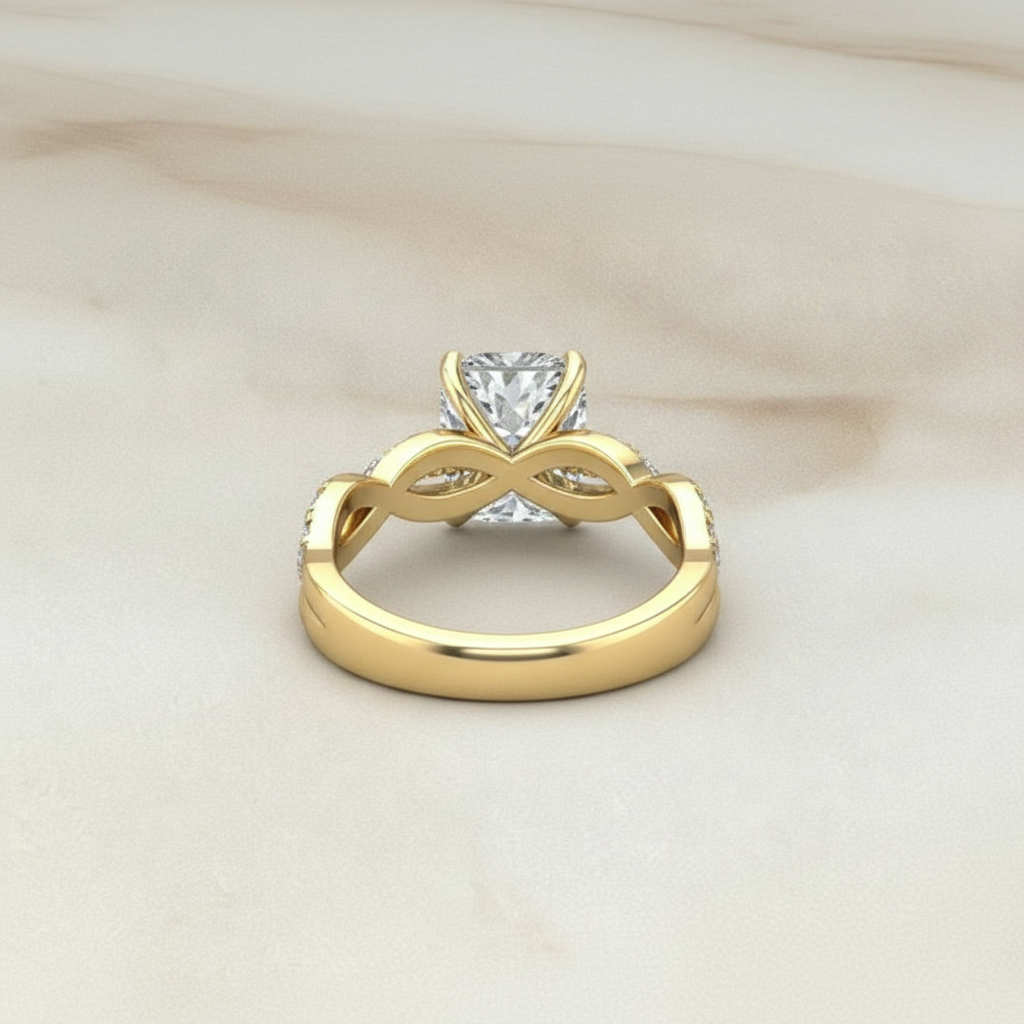 Delysia Two-Tone Zirconia Ring
