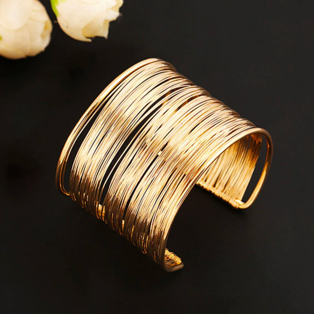 Vintage Gold Wire Cuff Bracelet supplier reference photo