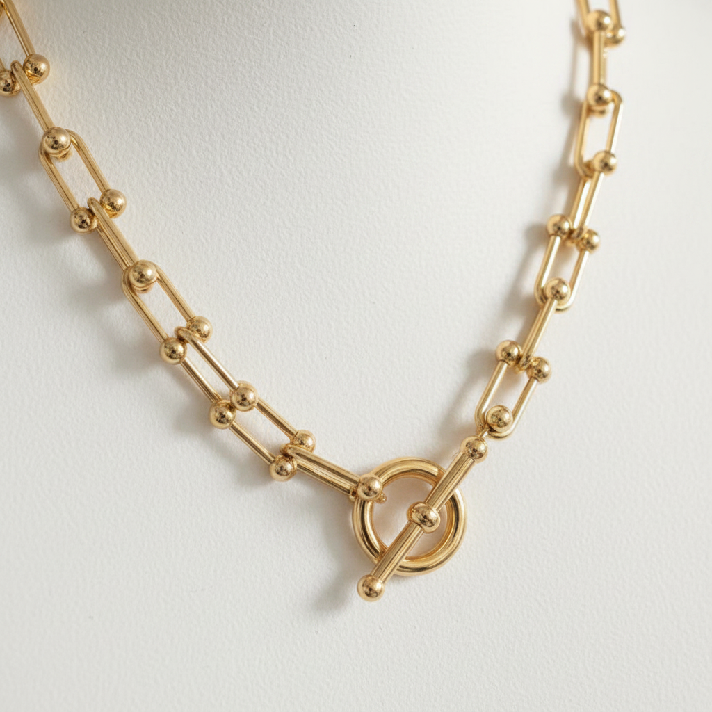 Golden Chained Necklace