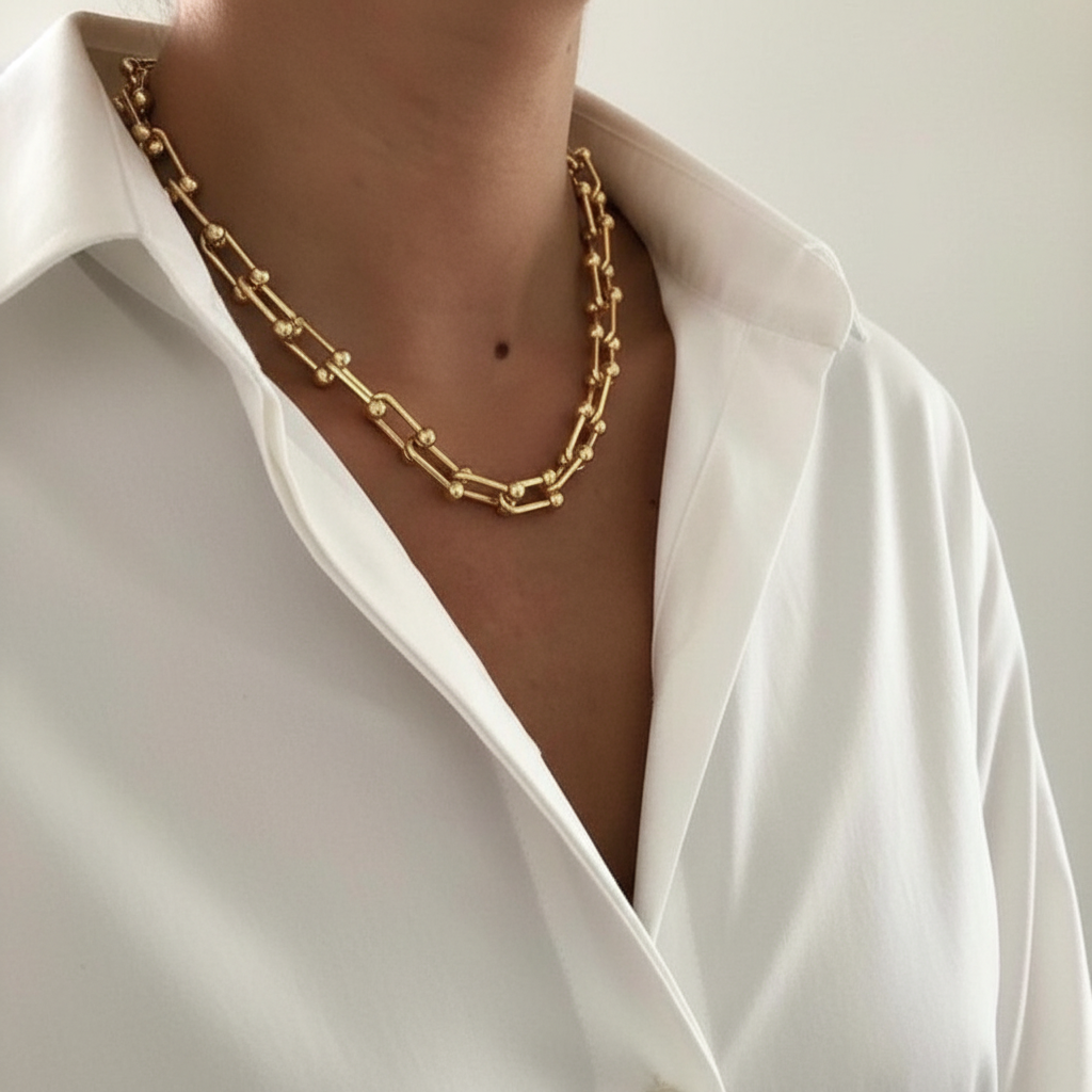 Golden Chained Necklace