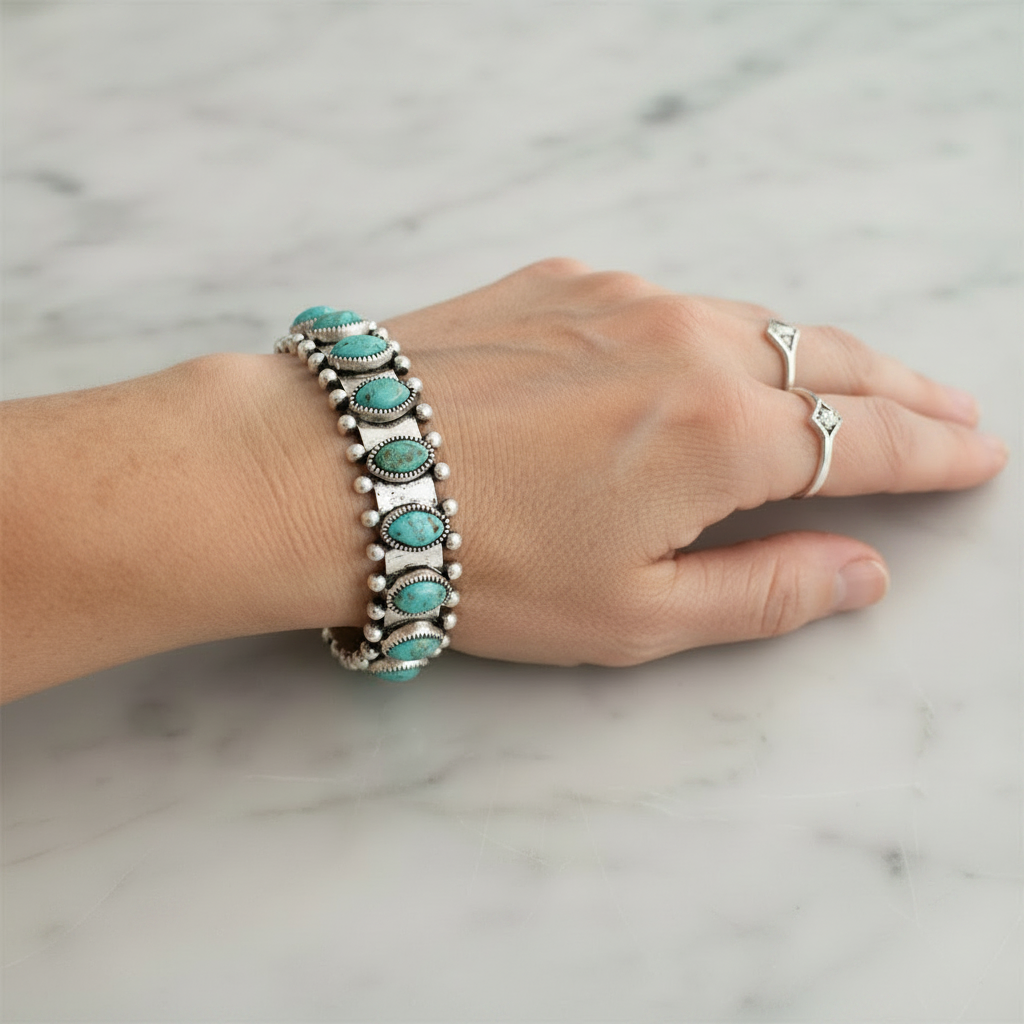 Vintage Turquoise Stone Bracelet