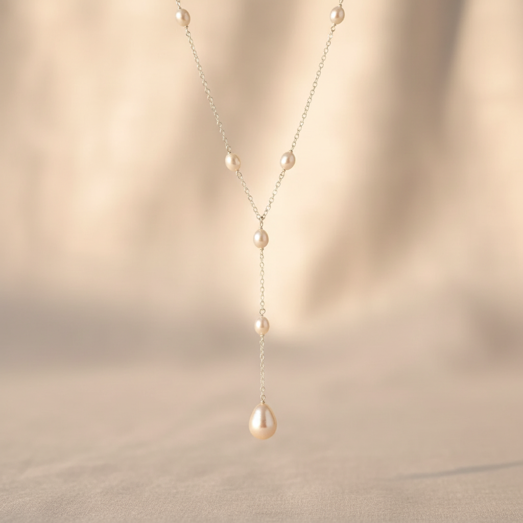 Vintage Pendant Pearl Necklace