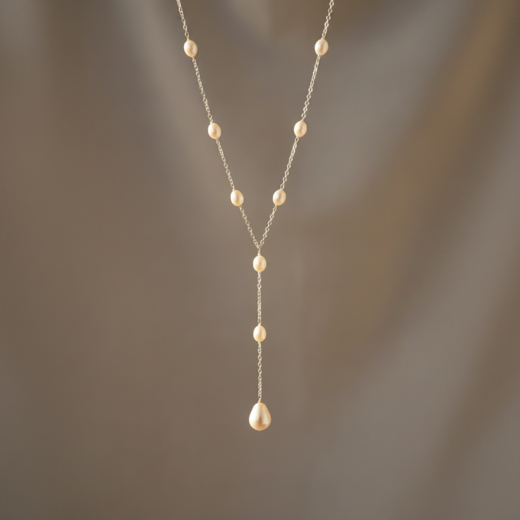 Vintage Pendant Pearl Necklace