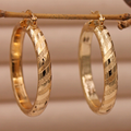 Vintage Golden Hoop Earrings