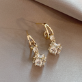 Cubic Zirconia Earrings in Gold
