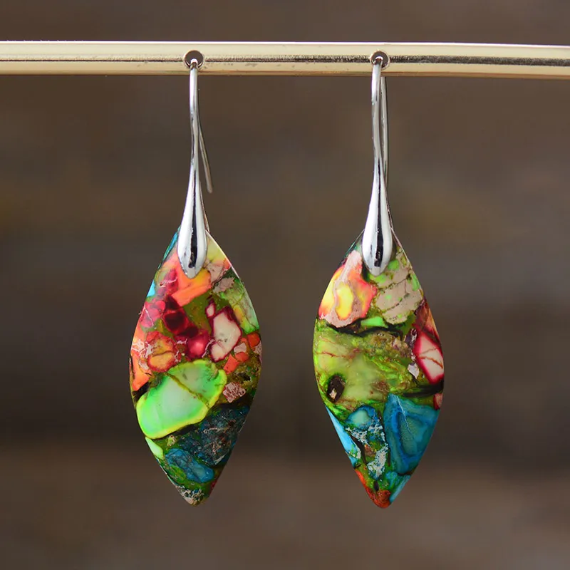 Vintage Multi-Colored Stone Earrings