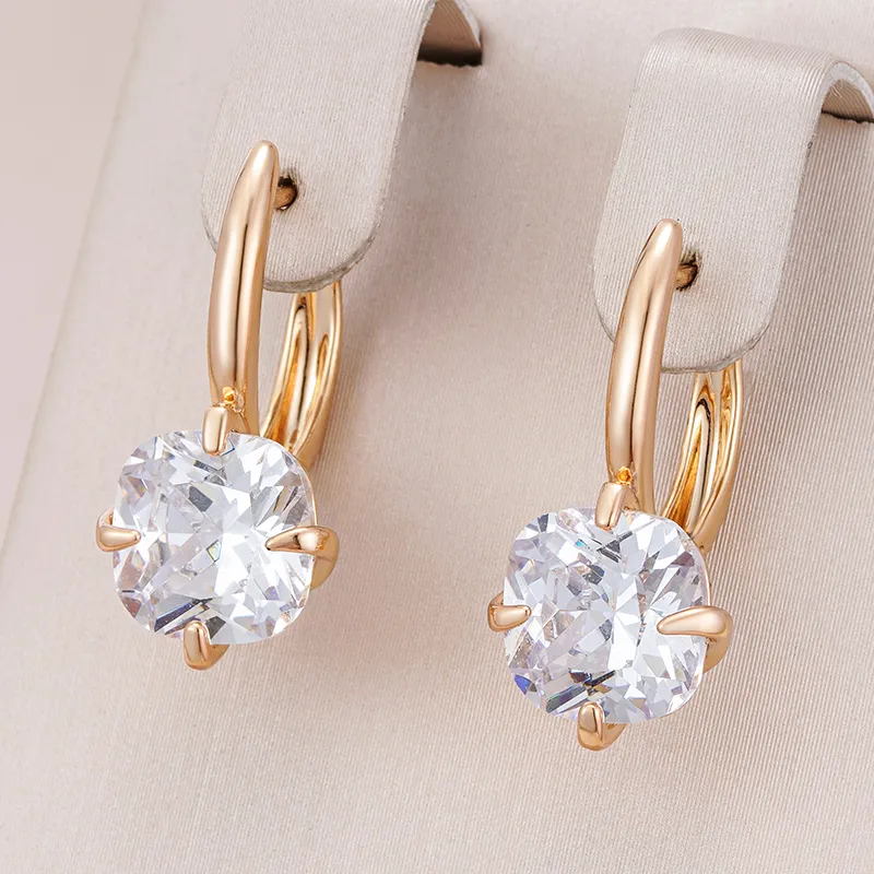 White Zirconia Earrings