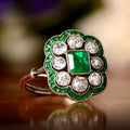 Vintage Emerald Ring in Gold