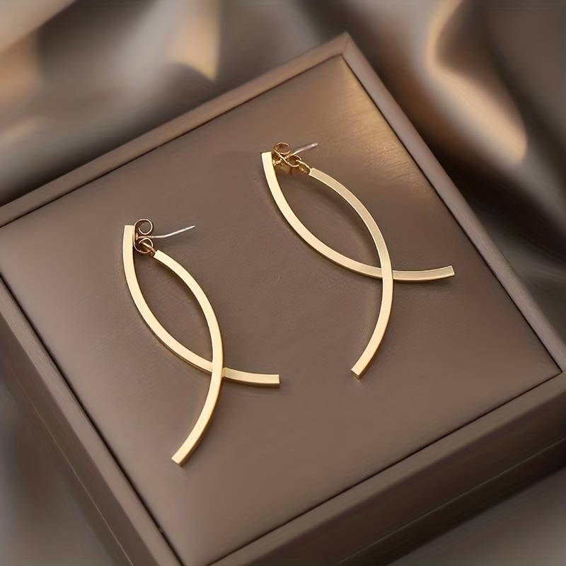 Golden Fish Earrings
